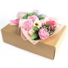 Bouquet original de 7 fleurs de bain : rose