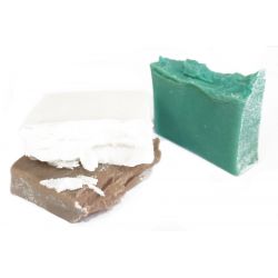 Savon artisanal au Beurre de Karité et de Cacao : arbre à thé, eucalyptus et cajeputier