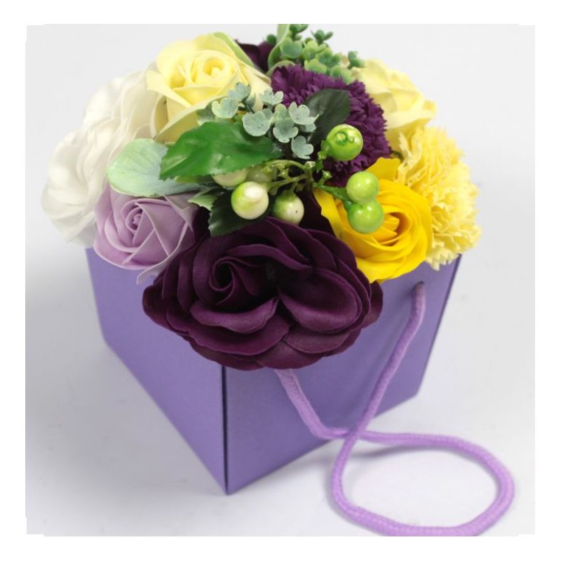 Bouquet insolite 10 Fleurs de savon : Jardin violet