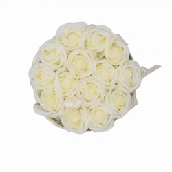 Boite Cadeau Roses de Savon : Blanc