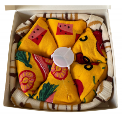 cadeau boite à Chaussettes : Pizza Socks