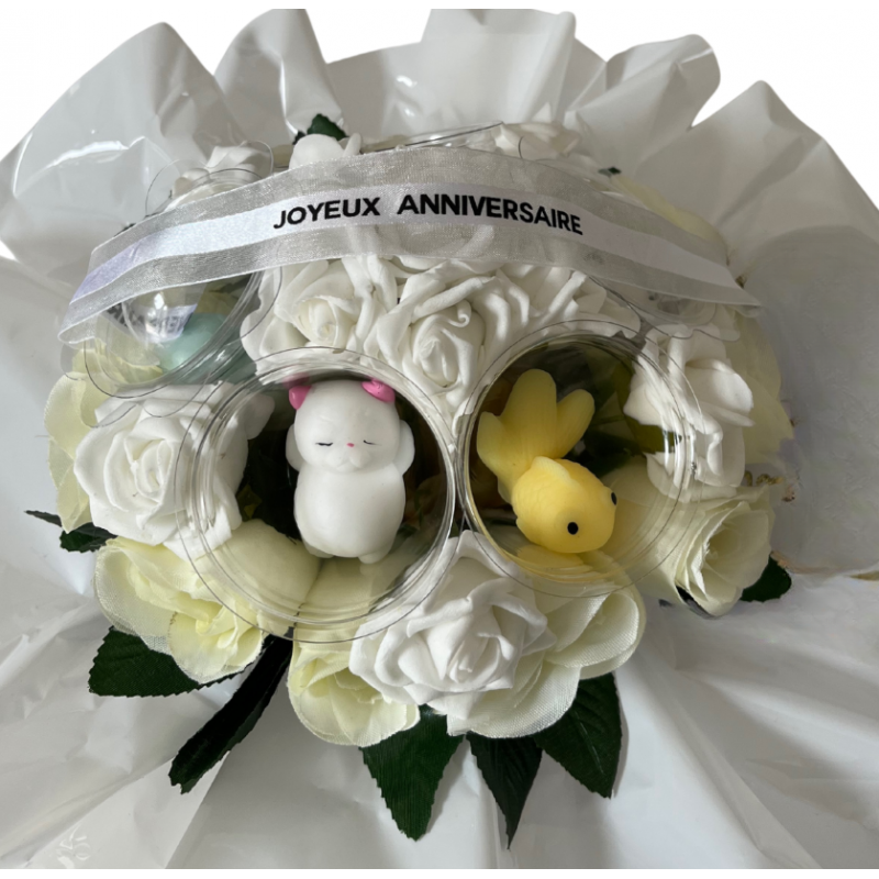 Bouquet anniversaire original : Squishy Animaux