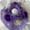 Bouquet anniversaire : fleurs de savon Violet