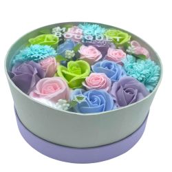 Boite de fleurs de savon : Multicolore