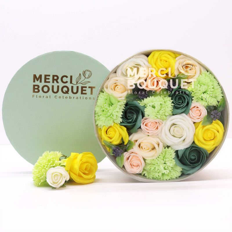 Boite de fleurs de savon : Printemps