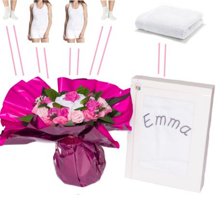 Bouquets originaux habits personnalisé rose Bouquets originaux habits personnalisé rose