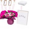 Bouquets originaux habits personnalisé rose