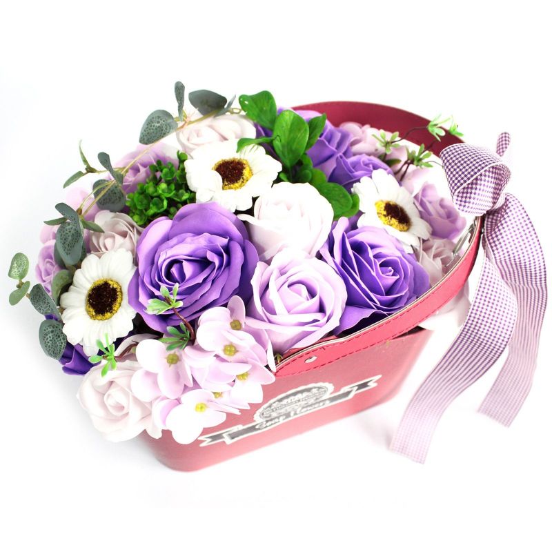 Panier original savons Panier fleurs de savon cadeau personnalisé : savon Lilas