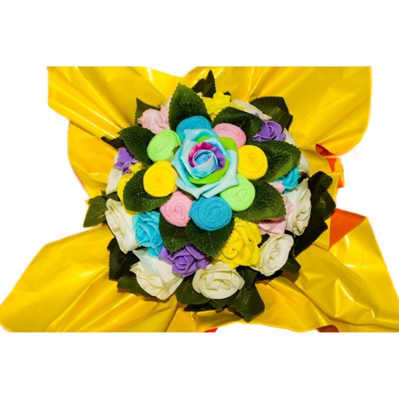 Bouquet fun de chaussettes : Arc en ciel Bouquet fun de chaussettes : Arc en ciel
