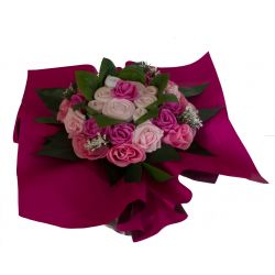 Bouquet de 8 layettes : Symphonie Rose