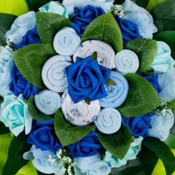 Bouquet de 8 layettes : Symphonie Bleu