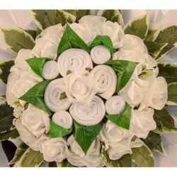 Bouquet de 8 layettes : Symphonie Blanc