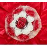 Bouquet cadeau : fleurs de savon Noël
