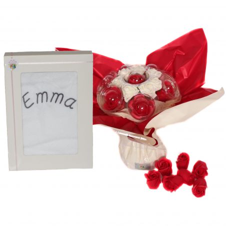 Bouquet cadeau personnalisé : Savon Passion Bouquet cadeau personnalisé : Savon Passion