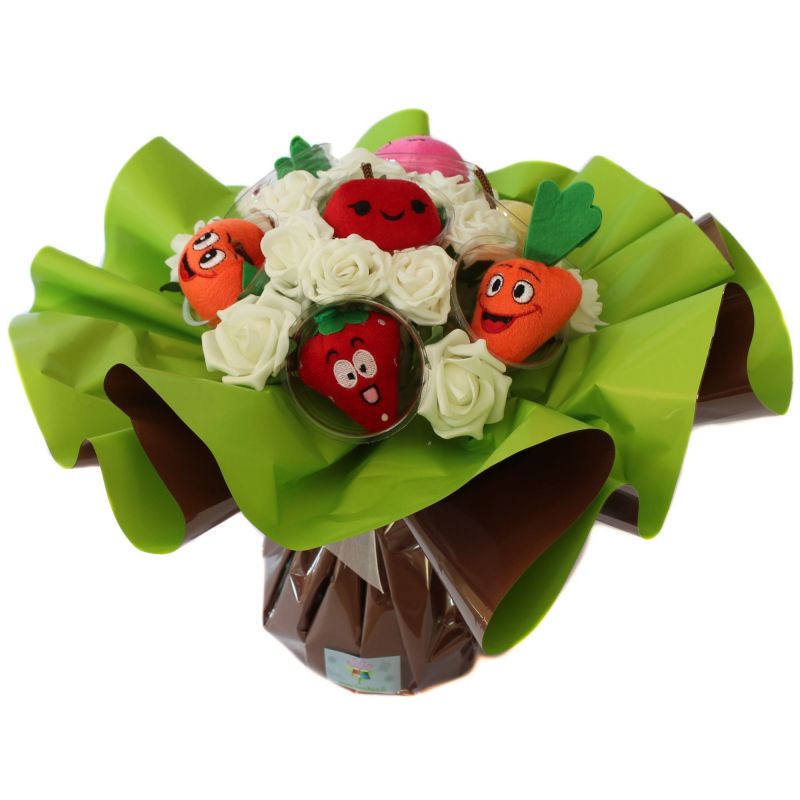 Bouquet cadeau : Fruits et légumes Bouquet cadeau : Fruits et légumes