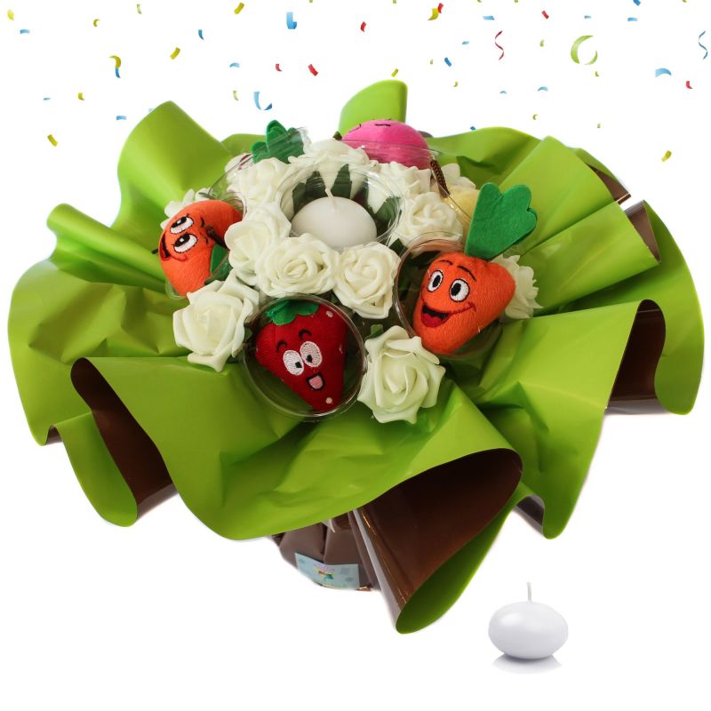 Bouquet anniversaire original Fruits et légumes Bouquet anniversaire original Fruits et légumes