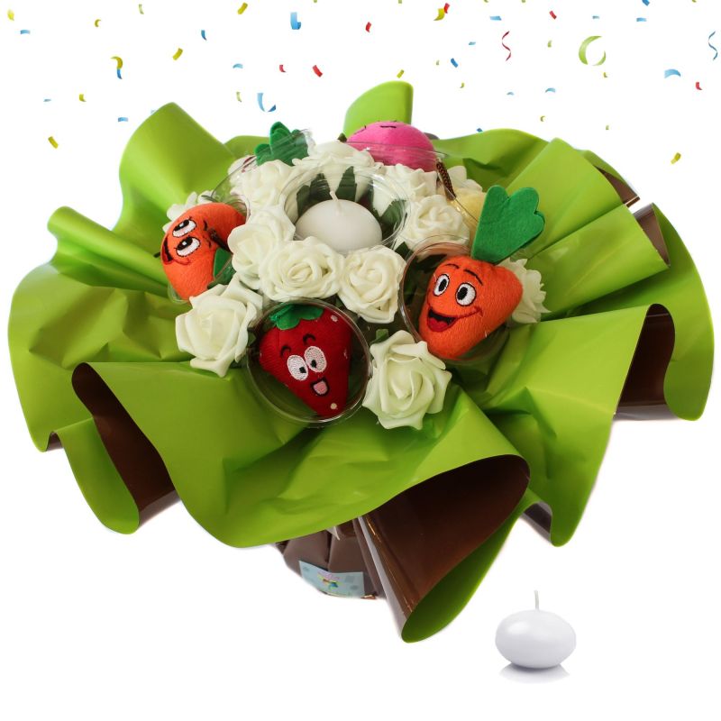 Bouquet anniversaire original Fruits et légumes