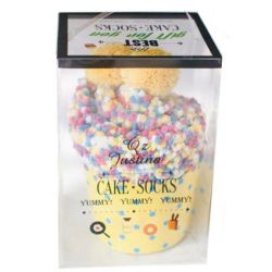 Cupcake chaussettes femme : multicouleur