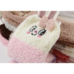 Boite chaussettes Femme : Lapin Rose