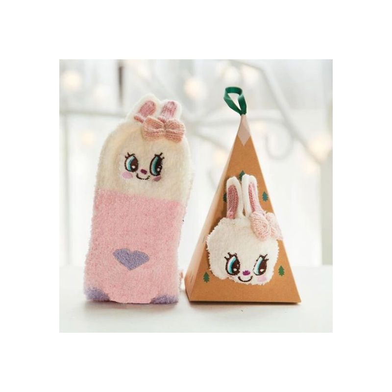 Boite chaussettes Femme : Lapin Rose Boite chaussettes Femme : Lapin Rose