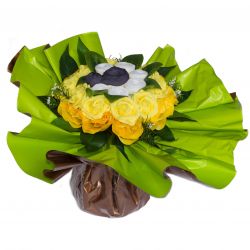 Bouquet de Lingeries noire (taille S/M) : Jaune