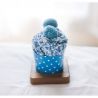 Gâteau chaussettes femme : Bleu