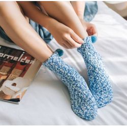 Gâteau chaussettes femme : Bleu