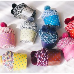 Gâteau chaussettes femme : Bleu