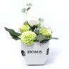 Bouquet Petit Pot fleurs de savon - Vert Pastel