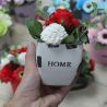 Bouquet Petit Pot fleurs de savon - Vert Pastel