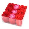 cadeau pour l e bain 9 fleurs de savon parfumées : Rouge