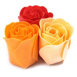 cadeau zen, 9 fleurs de savon parfumées : Orange