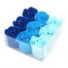 fleurs originales 9 roses de savon parfumées : Bleu