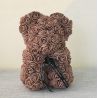 Ours en roses foam et sa boite : Marron (23cm)