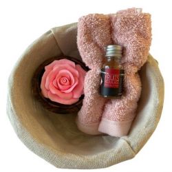 Fleur de savon sculpté : Rose cadeau original