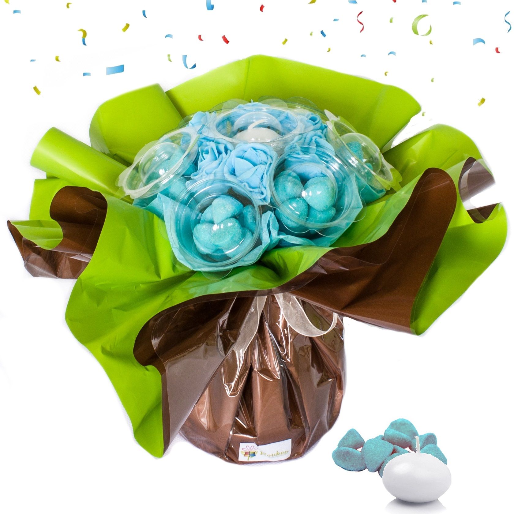 Bouquet Anniversaire De Bonbons Compose De Bonbons Et D Un Bougie Bouquet Anniversaire De Bonbons Compose De Bonbons Et D Un Bougie