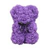 Ours en roses foam et sa boite : Rouge (23cm)