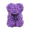 Ours en roses foam et sa boite : Rouge (23cm)