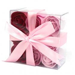 9 roses de savon parfumées : Rose