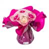 Bouquet cadeau : fleurs de savon Rose