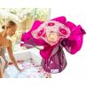 Bouquet détente et sa serviette personnalisée : rose
