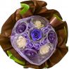 Bouquet cadeau : fleurs de savon Violet