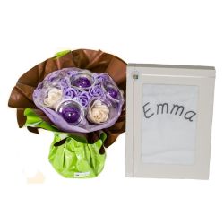 Bouquet surprise personnalisé : Savon violet